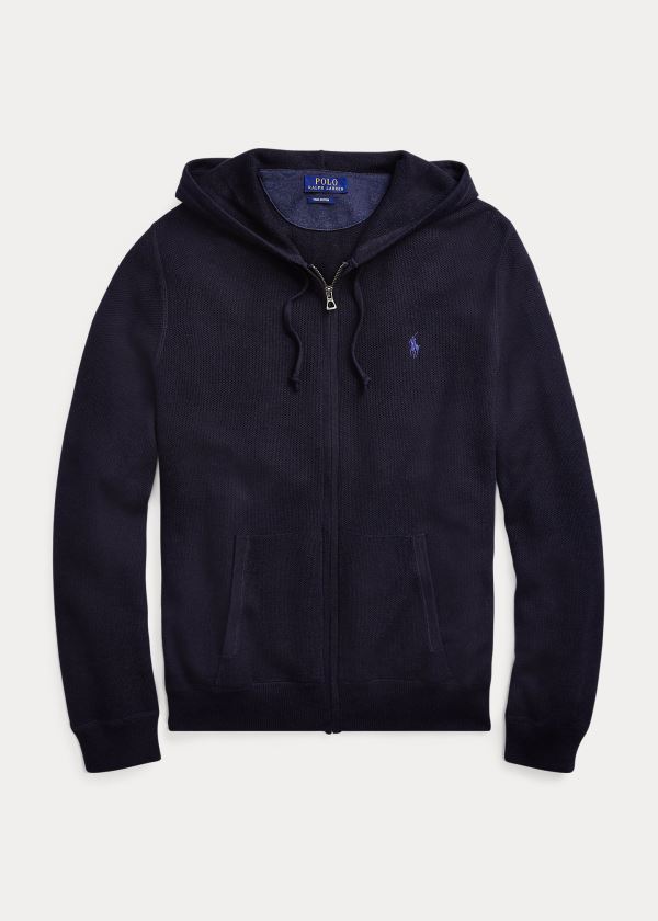 Men's Polo Ralph Lauren Cotton Full-Zip Sweater | 839256MJU